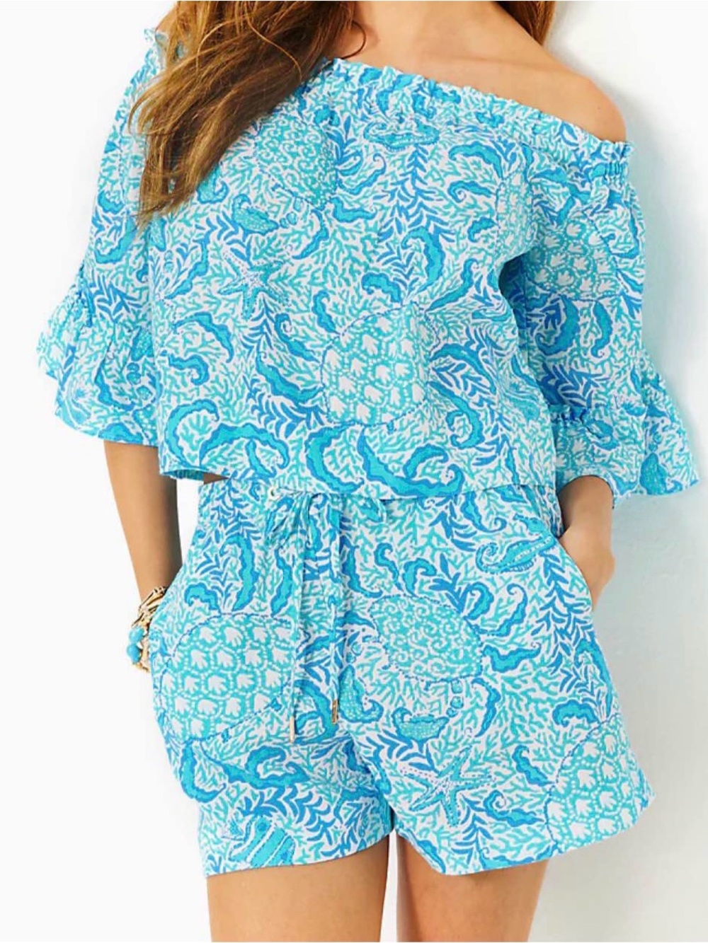 Lilly Pulitzer Croix Off-Shoulder Top